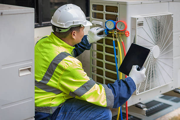 Professional Hvac technician working in Vale, NC